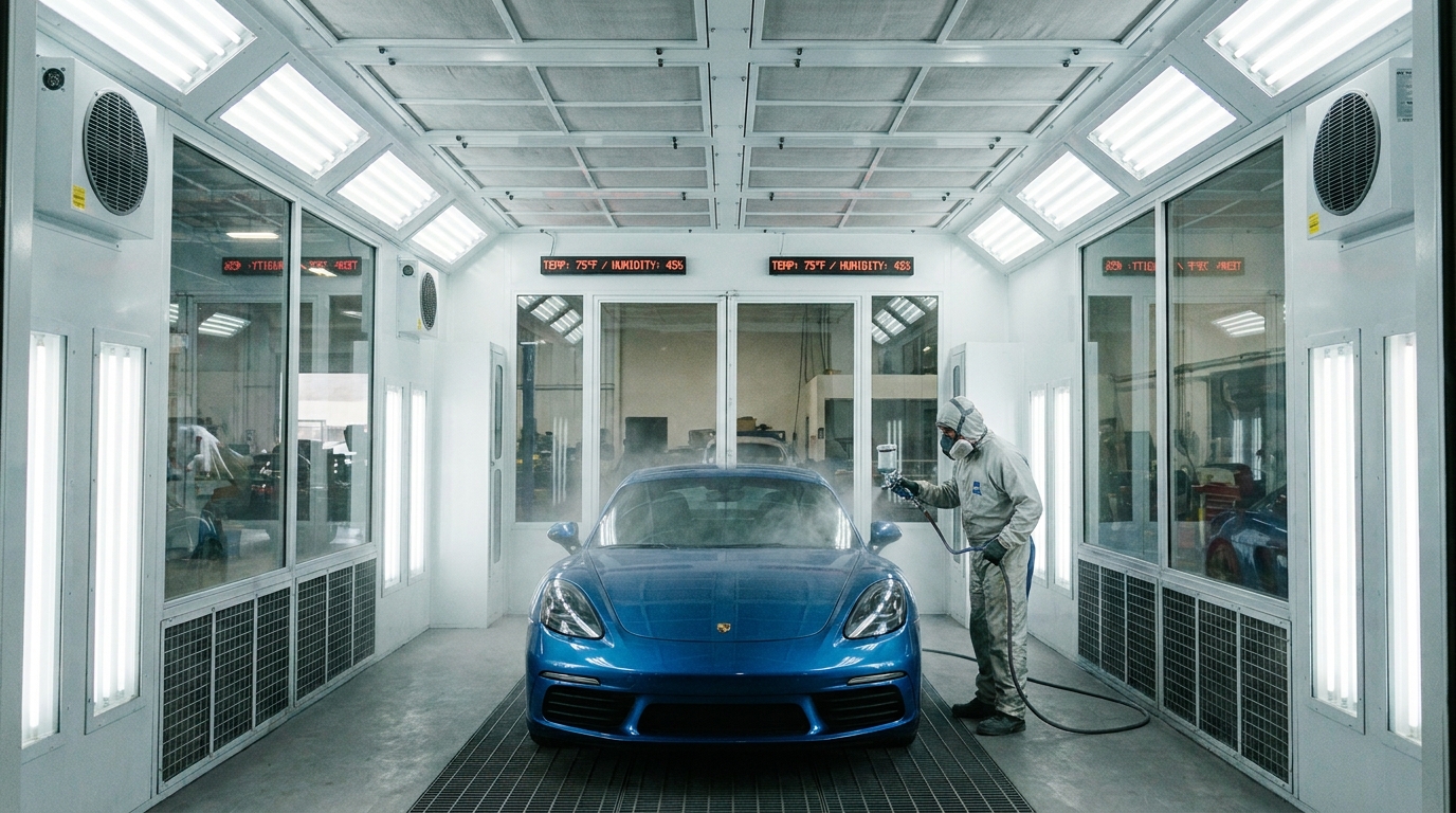 How Climate-Controlled Spray Booths Improve Paint Quality